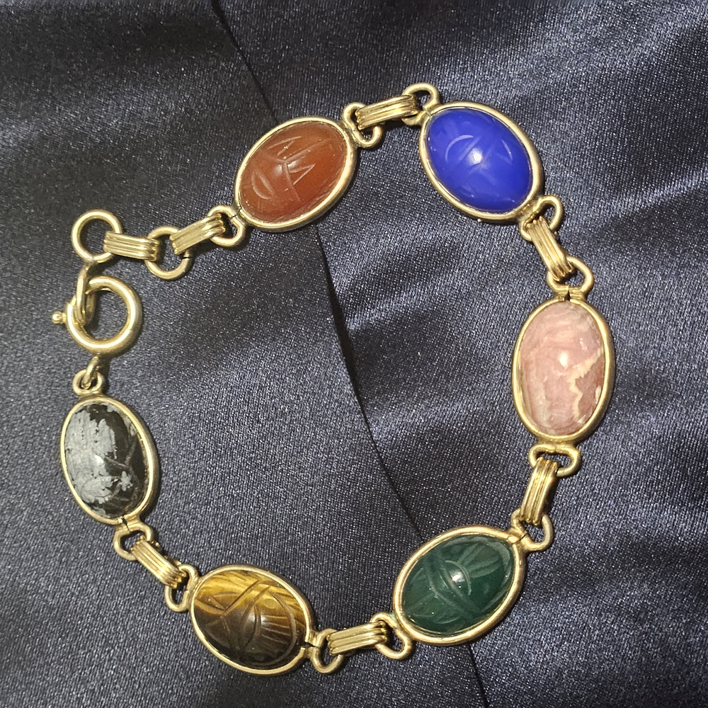 Multicolor Scarab Bracelet